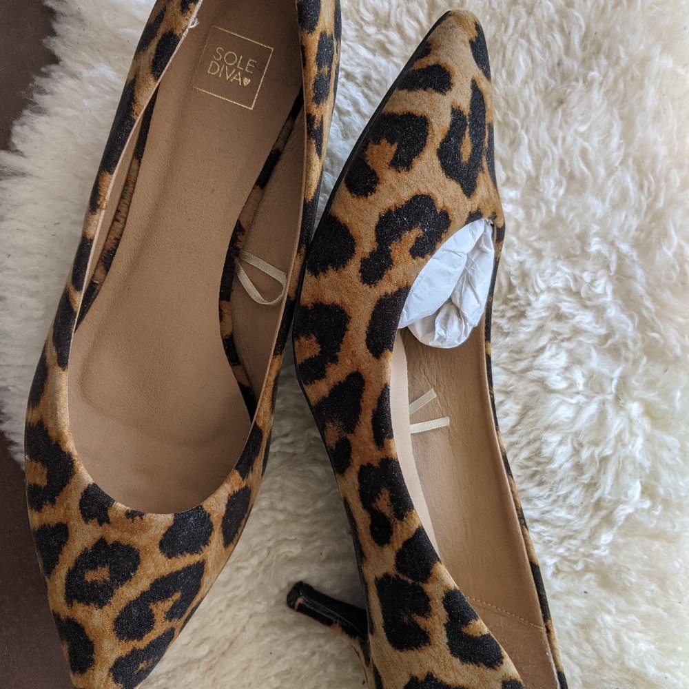 Leopard Print Pumps by Sole Diva